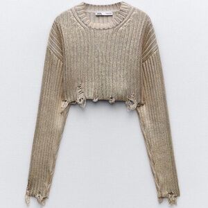 GOLD ZARA SWEATER